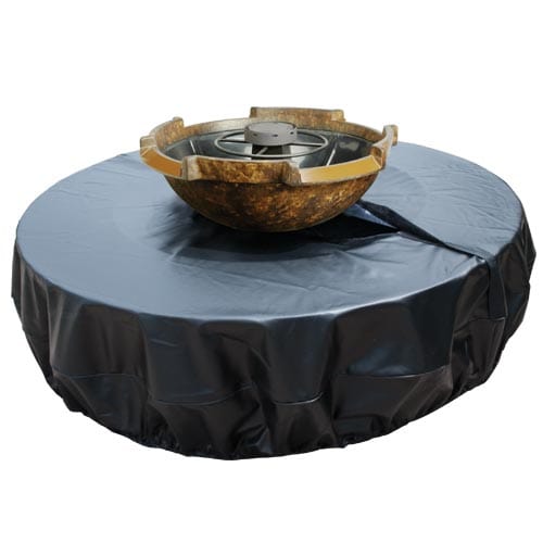 HPC Fire FPC-84WB Round Black Vinyl Fire Pit Cover for Evolution 360 Basin