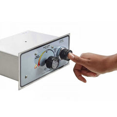 HPC Fire Torpedo Linear Burner with Rectangle Plate Push Button Flame Sensing Gas Fire Pit Kit