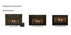 Empire 29" Franklin Vent-Free Gas Fireplace Insert with Log Set and Brick Liner