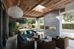 Napoleon GSS74 Galaxy Outdoor Gas Fireplace, 74-Inch