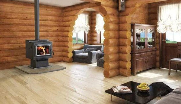 IronStrike 26.5-Inch Grandview 300 GL Freestanding Wood-Burning Gas Stove