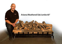 Grand Canyon JUMBOAWOLOGS Jumbo Arizona Weathered Oak Gas Logs Only