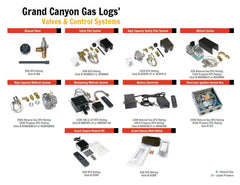 Grand Canyon GLASSBRN-H-MVKEI-GCRK Glass Burner with Battery Electronic and Remote System