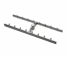 HPC Fire Torpedo H-Burner with Rectangle Plate Electronic Ignition Gas Fire Pit Kit