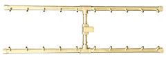 Warming Trends Crossfire 2.0 Universal H-Style Brass Gas Fire Pit Burner