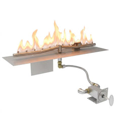 HPC Fire Torpedo Linear Burner with Rectangle Plate Match Lit Gas Fire Pit Kit