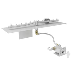 HPC Fire Torpedo Linear Burner with Rectangle Plate Match Lit Gas Fire Pit Kit
