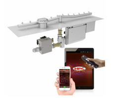 HPC Fire Torpedo Linear Burner with Rectangle Plate Electronic Ignition Gas Fire Pit Kit