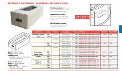 HPC Fire Rectangle L Ready To Finish Fire Pit Kit with Torpedo H-Burner, 60"x24"x18"