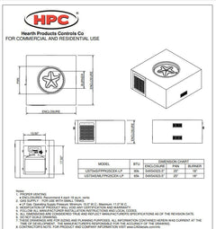 HPC Fire Square Ready To Finish Fire Pit Kit with Torpedo Burner, 54"x23.5", Fits Small Tank