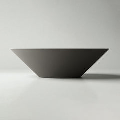 Warming Trends AON GFRC Architectural Halo Round Wok Concrete Vessels w/ Crossfire Brass Burner