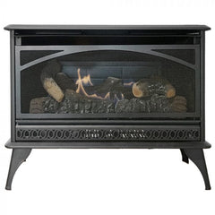 Empire 32" HearthRite Vent-Free Gas Stove with Dual Burner and Log Set