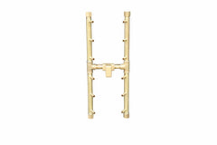 Warming Trends Crossfire 2.0 Universal H-Style Brass Gas Fire Pit Burner Kit