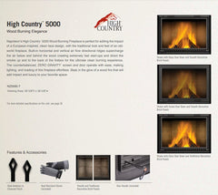 Napoleon NZ5000-T High Country 5000 Zero Clearance Wood Burning Fireplace, 42-Inch