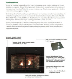 White Mountain Hearth 25" Innsbrook Clean-Face Traditional Direct Vent Gas Fireplace Insert