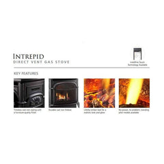 Vermont Castings Intrepid Direct Vent Gas Stove with IntelliFire Touch Ignition System