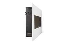 Touchstone Ivory 50-Inch Wall Mounted Electric Fireplace Control Panel on a Side View with White Background