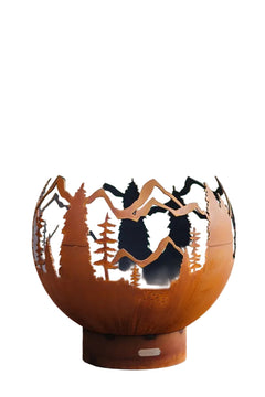 Fire Pit Art MV Mountain Vista Gas Fire Pit with Penta Burner