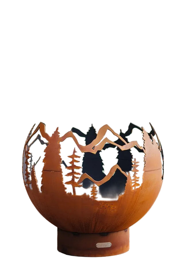 Fire Pit Art MV Mountain Vista Gas Fire Pit with Penta Burner