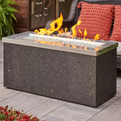 The Outdoor GreatRoom 54x25.5-Inch Key Largo Linear Fire Pit Table