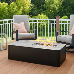 The Outdoor GreatRoom 55x27.63-Inch Kinney Rectangular Gas Fire Pit Table