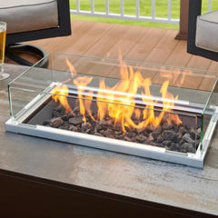The Outdoor GreatRoom 55x27.63-Inch Kinney Rectangular Gas Fire Pit Table
