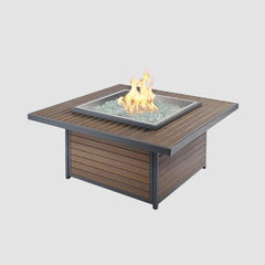 The Outdoor GreatRoom Brooks Square Chat Height Gas Fire Pit Table
