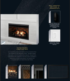 Empire 34" Keystone Deluxe B-Vent Gas Fireplace with Contour Burner and Log Set