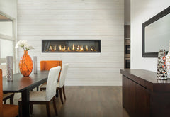 Napoleon LVX74 Luxuria See Clear Through Direct Vent Linear Gas Fireplace, 74-Inch, Electronic Ignition