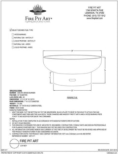 Fire Pit Art LB Low Boy Wood Burning Fire Pit