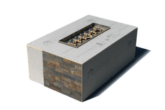 Warming Trends Crossfire FR Rectangular with Linear Ready To Finish Fire Pit Kit, 48x30x18-Inch