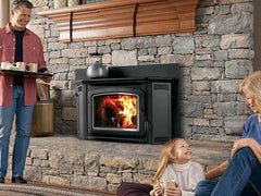 IronStrike 38-Inch Montlake 300 GL Freestanding Wood-Burning Fireplace Insert