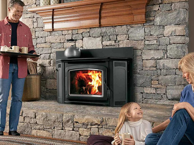 IronStrike 38-Inch Montlake 300 GL Freestanding Wood-Burning Fireplace Insert