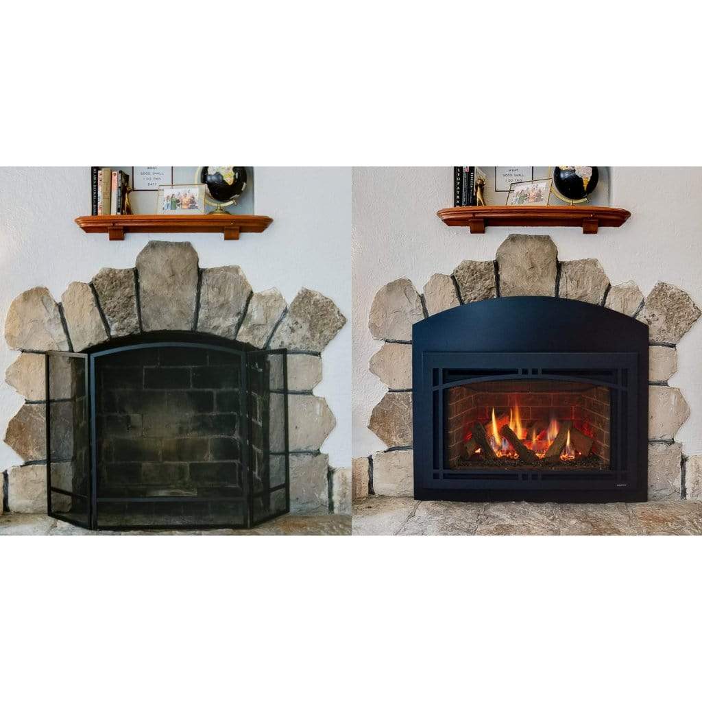 Majestic 25" Ruby Direct Vent Gas Fireplace Insert with Intellifire To ...