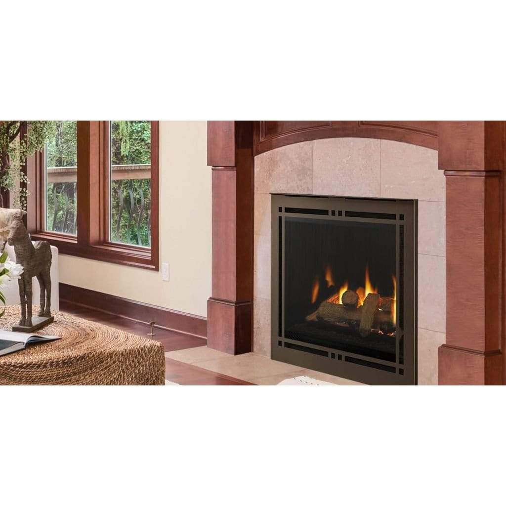 Majestic 36" Meridian Platinum Direct Vent Gas Fireplace with Intellifire Touch Ignition System