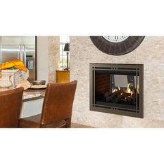 Majestic 36" Pearl II Peninsula See-Through Multi-Sided Direct Vent Gas Fireplace with Intellifire Touch Ignition System