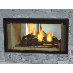 Majestic 42" Designer See-Through Radiant Wood Burning Fireplace