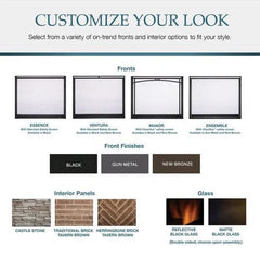 Majestic 36" Meridian Modern Direct Vent Gas Fireplace with Intellifire Touch Ignition System