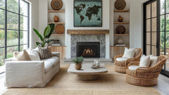 Majestic 30" Ruby Platinum Direct Vent Gas Fireplace Insert with Logs and Intellifire Touch Ignition System