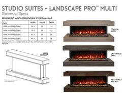Modern Flames LPM Landscape Pro Multi-Sided Built In Electric Fireplace