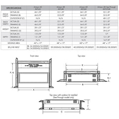 Monessen AVFLST48 48" Artisan See-Through Vent-Free Linear Gas Fireplace with IPI Plus Electronic Ignition