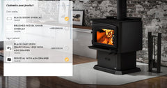 Osburn 27-Inch 2000 Wood Burning Stove with Blower