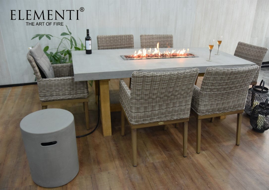 Elementi 39-Inch Sonoma Dining Fire Table