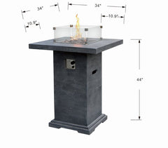 Elementi OFG221 34-Inch Montreal Propane Bar Fire Table
