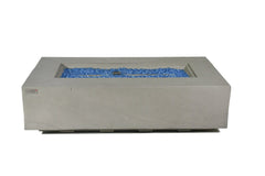 Elementi Plus 32x56-Inch Meteora Space Grey Concrete Fire Table