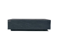 Elementi Plus 32x56-Inch Cape Town Slate Black Concrete Fire Table