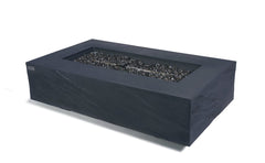 Elementi Plus 32x56-Inch Cape Town Slate Black Concrete Fire Table