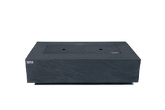 Elementi Plus 32x56-Inch Cape Town Slate Black Concrete Fire Table