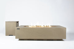 Elementi Plus 32x56-Inch Colorado Sunlight Yellow Concrete Fire Table