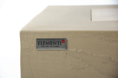 Elementi Plus 32x56-Inch Colorado Sunlight Yellow Concrete Fire Table